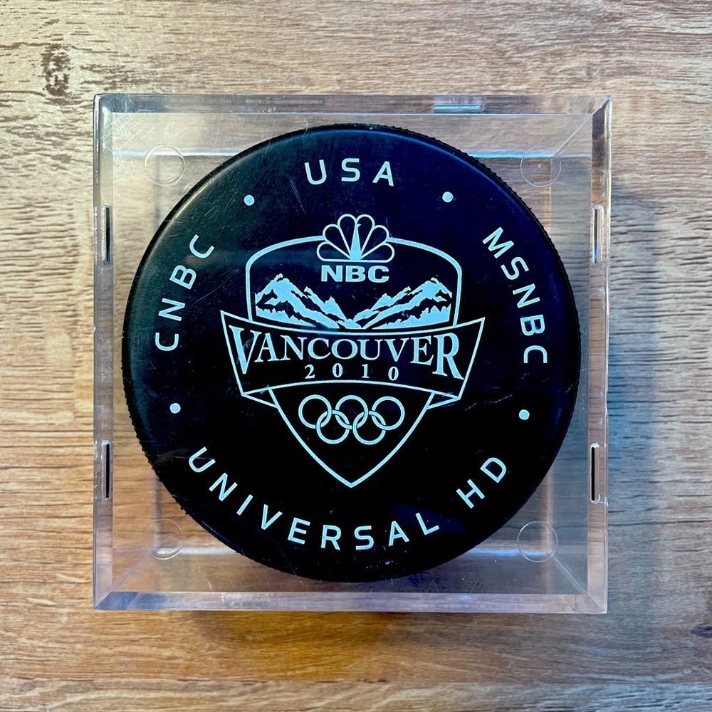 Vancouver 2010 Olympics Hockey Puck